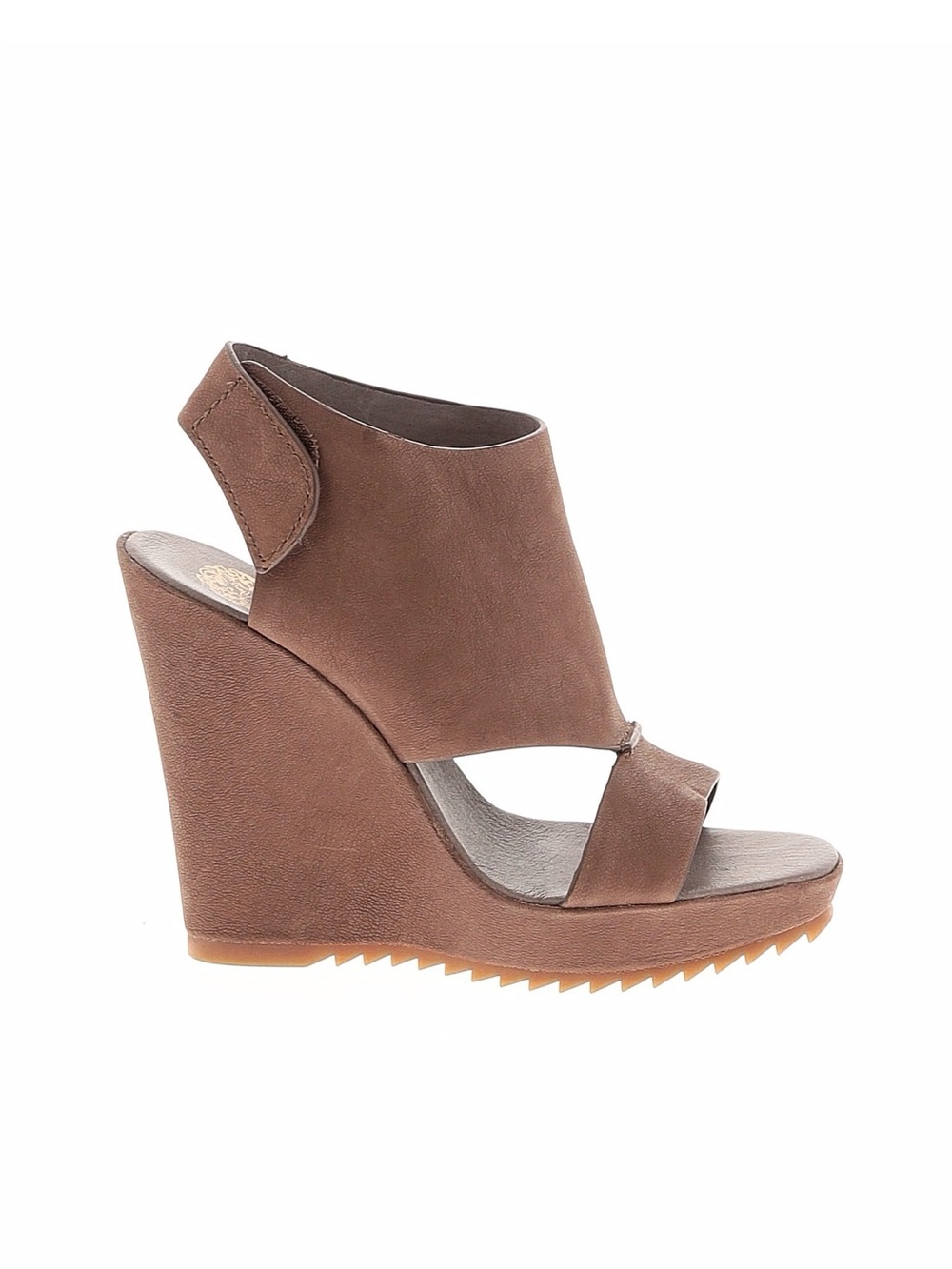 Vince Camuto Brown Suede Wedge Sandals